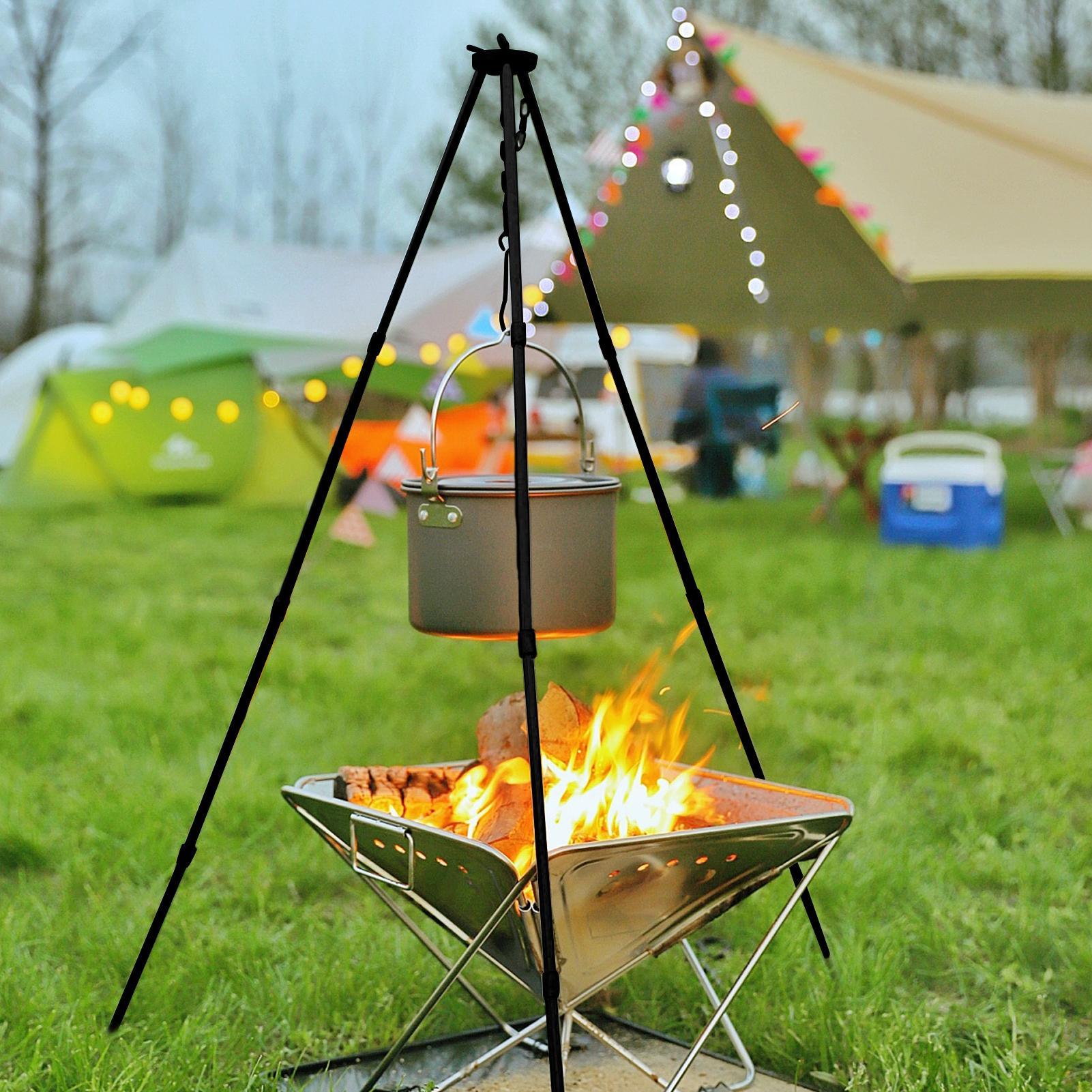Outdoor Large Bonfire Tripod P – обзор и цена Camping Cooking Pot Large