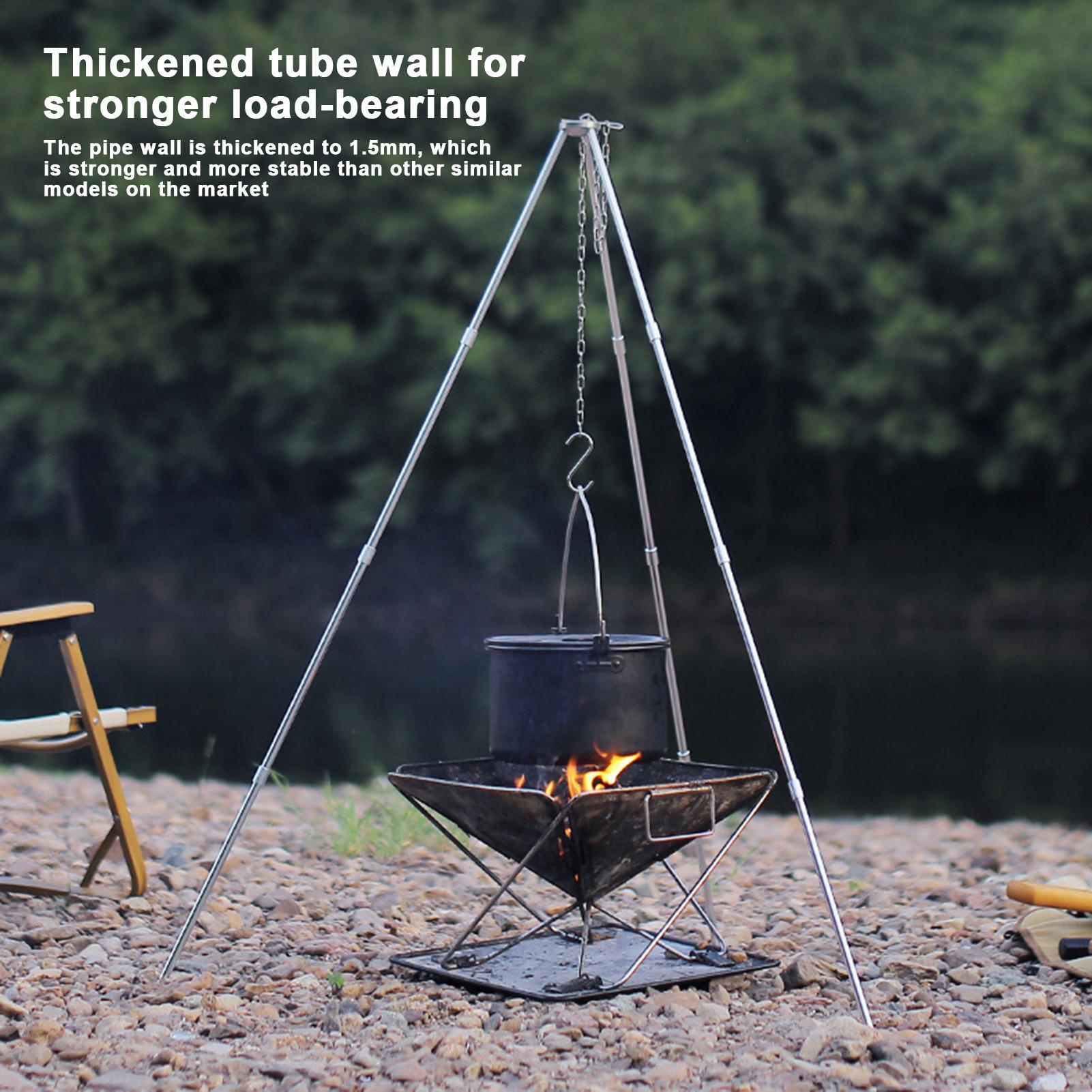 Outdoor Large Bonfire Tripod P – обзор и цена Camping Cooking Pot Large