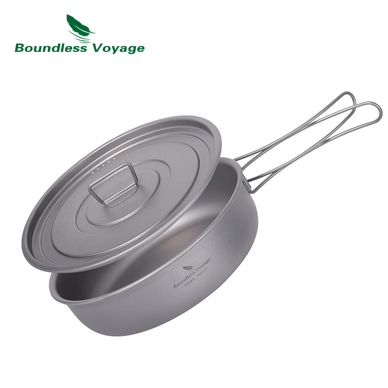 Boundless Voyage Titanium Non- – обзор и цена Camping Cooking Pot With Lid