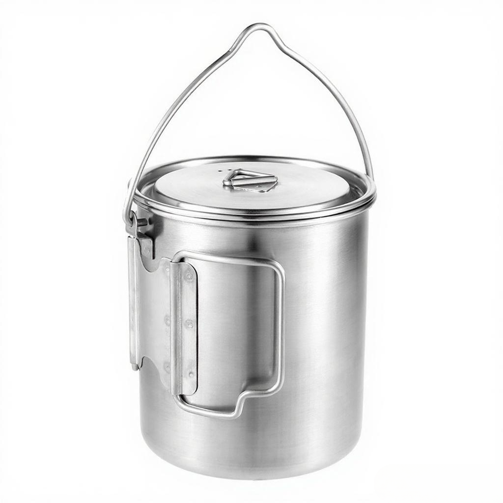 750ml Stainless Steel Pot Port – обзор и цена Camping Cooking Pot With Lid