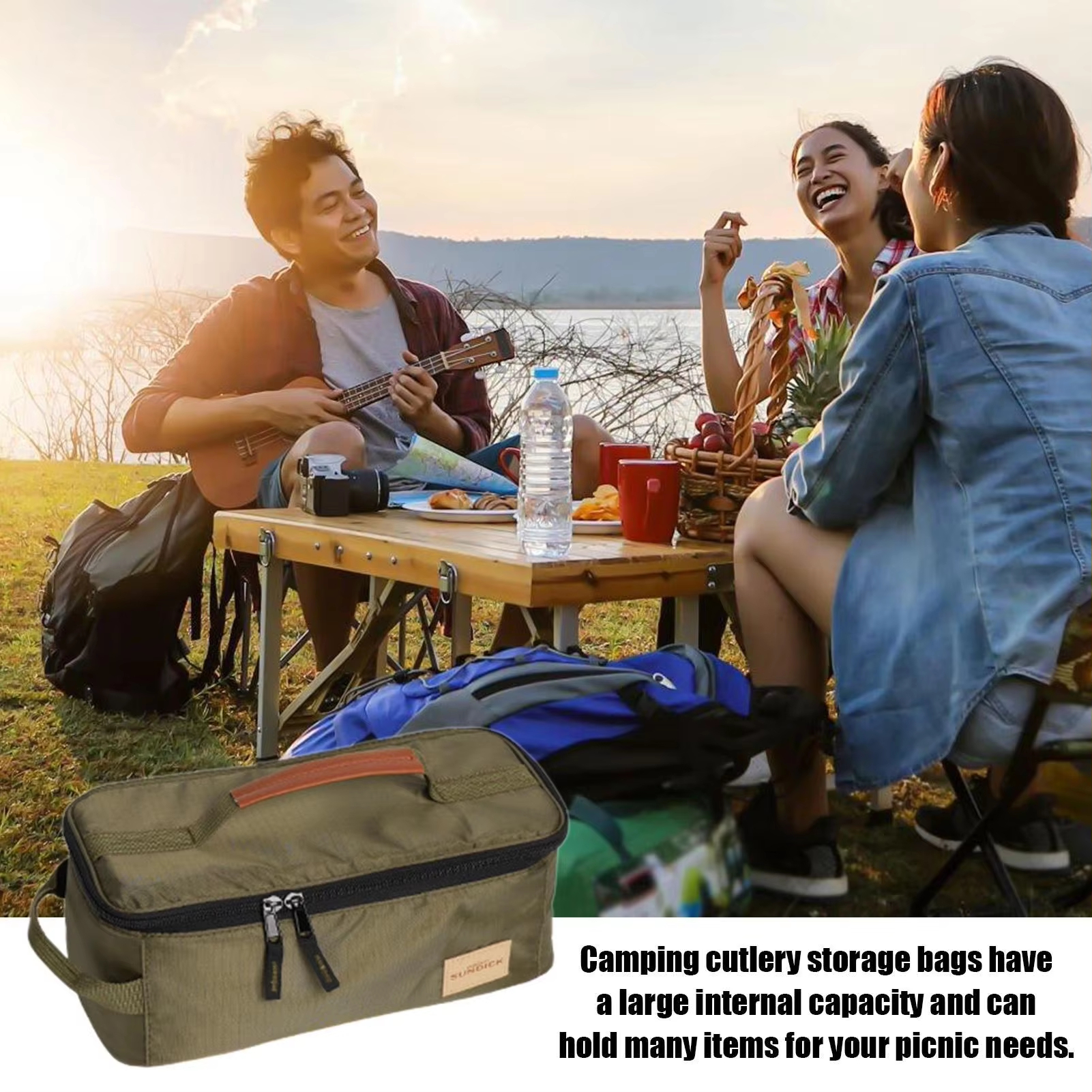 Insulated Camping Cutlery Stor – обзор и цена Camping Cooking Organizer