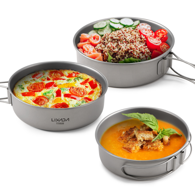 Lixada Titanium Bowls Ultralig – обзор и цена Camping Cooking Dishes