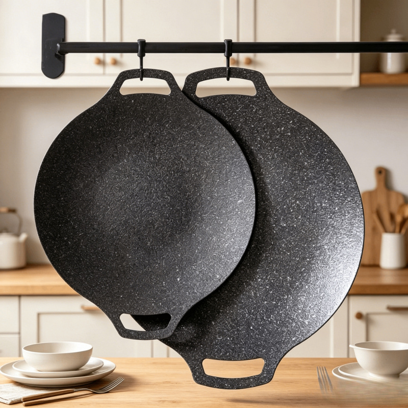 Portable Nonstick Frying Pan O – обзор и цена Camping Cooking Cast Iron