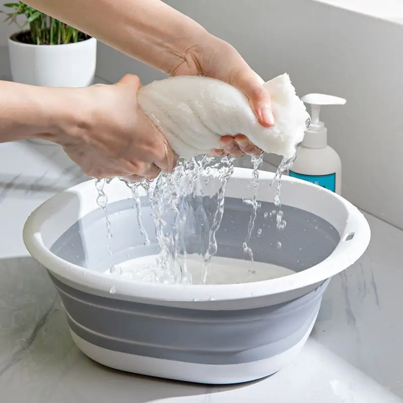 Plastic Wash Basin Folding Tub – обзор и цена Camping Cooking Dishes