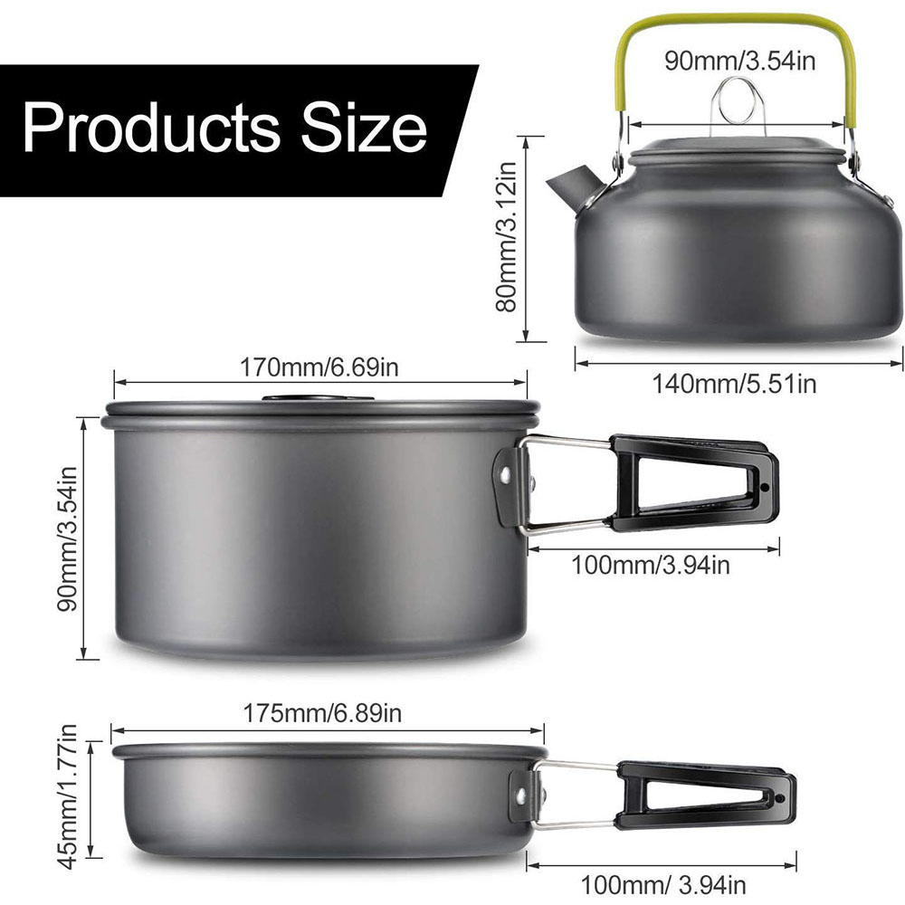 Outdoor camping cookware set m – обзор и цена Camping Cooking Gear