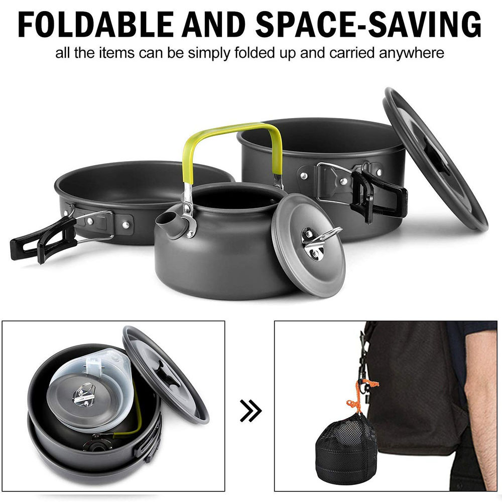 Outdoor camping cookware set m – обзор и цена Camping Cooking Gear