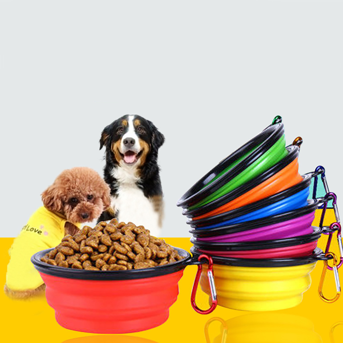 Collapsible Pet Silicone Dog F – обзор и цена Camping Cooking Dishes
