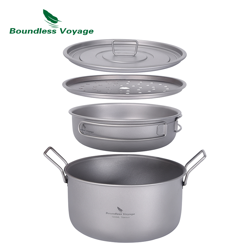 Boundless Voyage Camping Cooki – обзор и цена Camping Cooking Pot With Lid